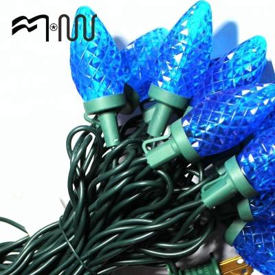 China China safe and reliable plastic outdoor decoration led wire green string LED Christmas sting light for sale