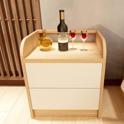 China MDF (Other) Large Use Bedroom Furniture Adjustable Elegant Design Cute White Nightstand MDF Bedside Table OEM/ODM Customized Furniture for sale