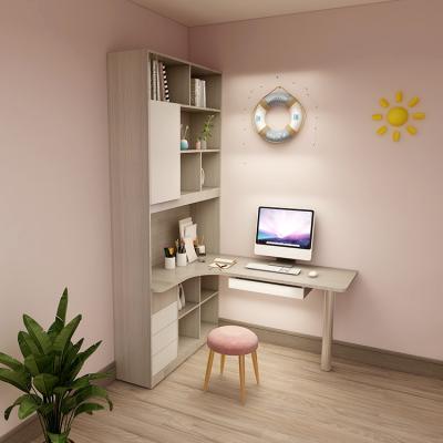 China Durable Modern Furniture Wooden Workstation Studio Book Cabinet With Rack Computer Desk Bedroom Sets Home Office Equipment for sale