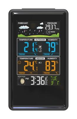 China Wireless Weather Station with In/outdoor Temperature Humidity Weather Forecast for sale