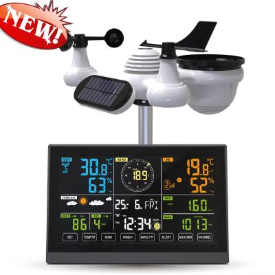 China Latest Wifi Weather Station With 7 in 1 Wind Speed/ UVI /Light/ Rain /Barometric Pressure Weather Forecast for sale