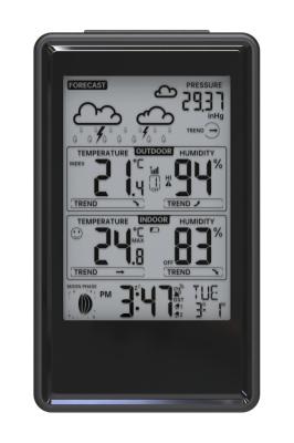 China Weather station with Indoor/Outdoor Humidity for sale