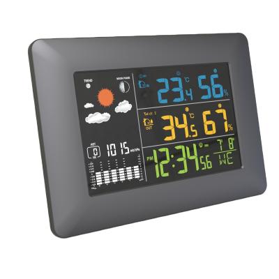 China Household Weather Station Thermometers Digital Home Weather Station With Barometer for sale