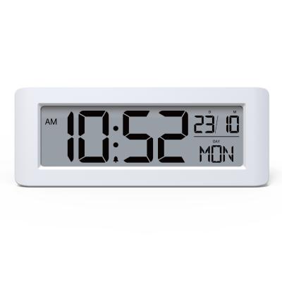 China Calendar Display Digital Alarm Clock Red Digital Clock With RCC Backlight for sale