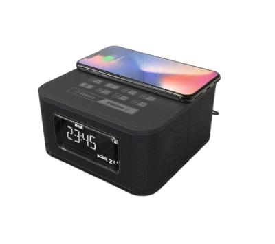 China Dual Alarm Radio Dab Bluetooth Clock DAB Radio mit wiederaufladbarer Batterie zu verkaufen