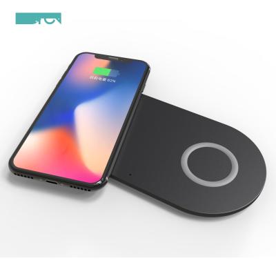 China 2025 Hot Offer Dual Fast Wireless Charger Pad Wireless Stand for sale