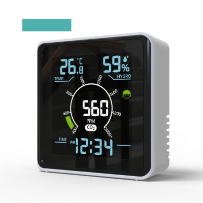 China CO2-detector Draagbare luchtkwaliteitsmonitor LCD-display CO2-sensor Luchtkwaliteitsmeter Te koop