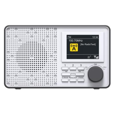 China Bij verlies AM / FM Digitale DAB Radio Draagbare alarmklok DAB+ Radio met kleuren TFT-scherm Te koop