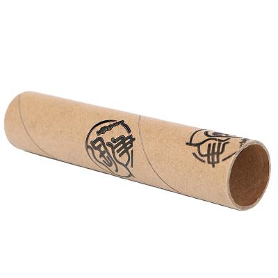 China Recycled Materials Manufacturers printed paper tube text pattern spiral hollow round kraft paper tube multi-specification wholesale for sale