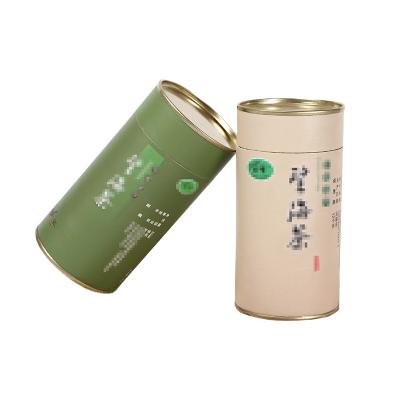 China Recycled Materials Manufacturers direct sales of new kraft paper tea round paper can a variety of specifications customized for sale