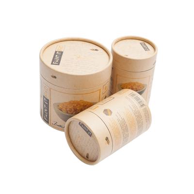 China Recycled Materials Manufacturers directly supply kraft paper cans kraft paper wrapped food packaging box can be customized paper cans for sale