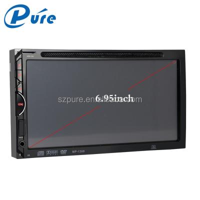 China Portable Car DVD Player 2 Din Dash Placement Car DVD Player 2 6.95 Inch Stereo Touch Screen With BT for sale