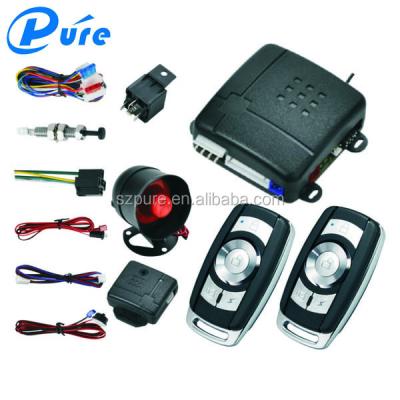 China Anti-hijacking universal remote control car alarm with remote control switch lock for sale