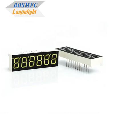 China 0.36 Inch 7 Segment LED Display 6 Digits Multi Function 20mA for sale