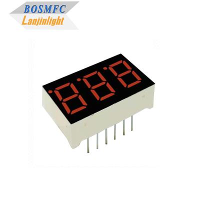 China 20mA 7 Segment LED Display 3 Digits 0.28 Inch 0.56 Inch Durable for sale