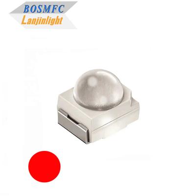 China 3528 SMD LED dome lens 60 degrees Red supper bright 2000mcd led chip diode for traffic light for sale