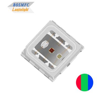 China 1.5W 5050 RGB LED dome lens high power tri-color LED chip 3 * 0.5W for sale