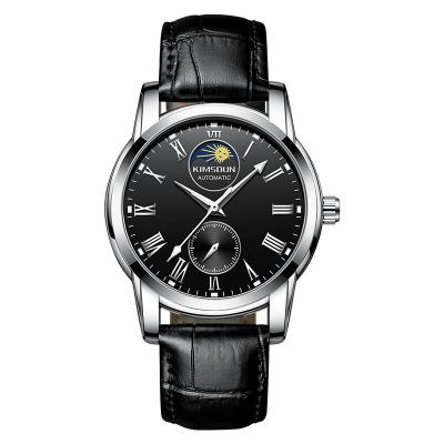 China Direct seconds the day/date mark KIMSDUN small sun and moon waterproof luminous men's mechanical watch for sale