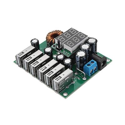 China Power Regulator Module 10-30V to 5V 8A DC-DC 6 USB Power Converter High Power Car Power Regulator Module for sale