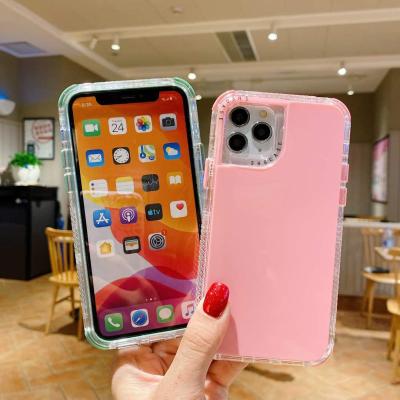 China Candy Color Shockproof Phone Bumper Case Honatop Shockproof Double Layer Shscase For iPhone 13 12Pro 11Pro XR X Max 7/8 Plus Back Cover for sale