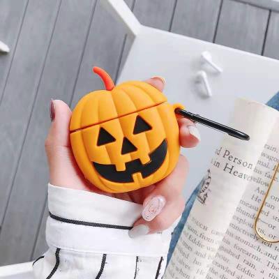 China For AirPods Pro 3D Halloween Pumpkin Shell Earphone Case Cover Device For Apple Airpods 1 2 Luxury for sale