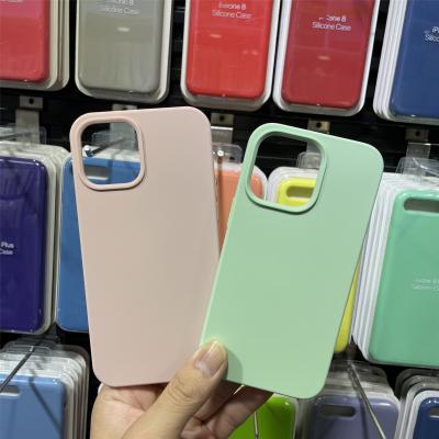 China Original Anti-drop Honatop Liquid Silicone Phone Case For iPhone 13 Pro Case Max With Inserted Logo for sale