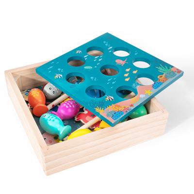 China Montessori Games Magnetic Toys Educational Wooden Fishing Early Learning Practical Development Toys Children's Fun Gifts for sale