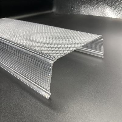 China Light-Fitting Customized Transparent LED Embossed Profiles Extruded PMMA Material for sale