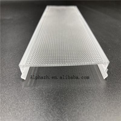 China Self-assembly Customized LED Embossed Extruded PC Material Cover for sale