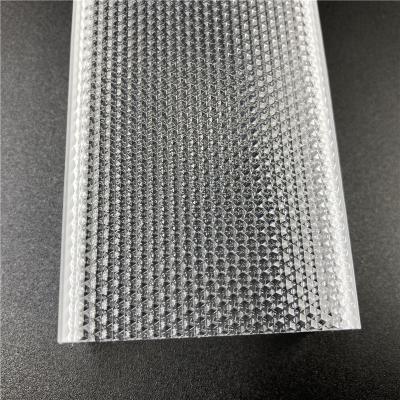 China Modern Custom PMMA Prismatic Profiles High Transparent Led Lens Extruded Optical Plastic Led Light Cover for sale