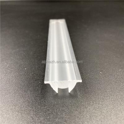 China Commercial Lighting Led Light Diffuser Acrylic Pmma Extrusion Lens Strip Lamp Shade Profile for sale