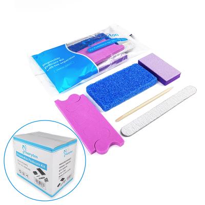 China Free Shipping Beauty Nail Care Maryton Disposable Blue Pedicure 200Sets/Case 5Pcs Kit For Manicure for sale