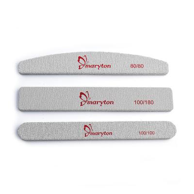 China Nail Care Korea High Quality Beauty Ceramic Nail File 80 100 180 Degree Sand Customized for sale