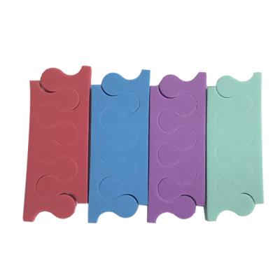 China Lightweight Disposable EVA Foam Silicone Pedicure Toe Separator For Nail Beauty for sale