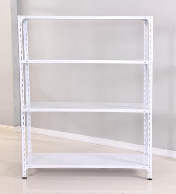 China 2019 New Multi Level Good Corrosion Protection Quality And Design Slotted Angle Metal Steel Shelf Display Rack for sale