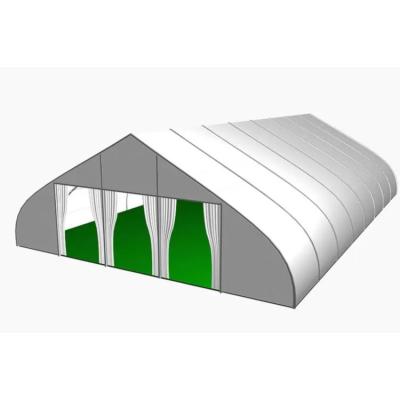 China Water Proof Factory Customized Hihg Quality Curved Aluminum Tent For Warehouse Large Structure Tent for sale