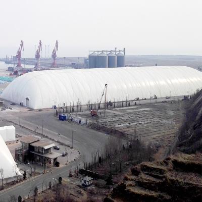 China Outdoor Advertising Promotion Large Membrane Inflatable Membrane Tentlogistics Structure Building Air Conditioned Dome For Outdoor Warehouse for sale