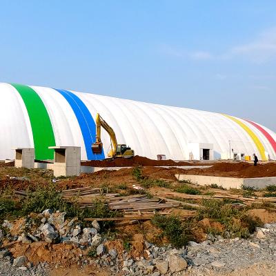 China Outdoor Advertising Promotion Customized New Design High Quality Building Inflatable Dome Tensile Structure Membrane Roof Structure Membrane Fabric for sale