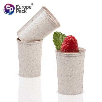 China Factory direct food grade biodegradable mini wheat straw mug cup for sale