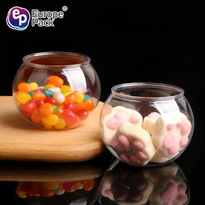 중국 Round ball shape plastic cup dessert pudding,wholesale disposable clear plastic mini dessert cups 판매용