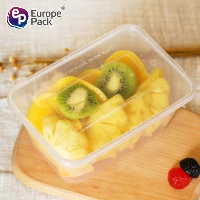 중국 Wholesale 100% food grade 1000ml PP plastic disposable lunch box 판매용