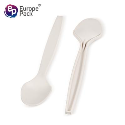 Κίνα Europe-Pack factory direct biodegradable corn starch 5 inch dessert spoon προς πώληση