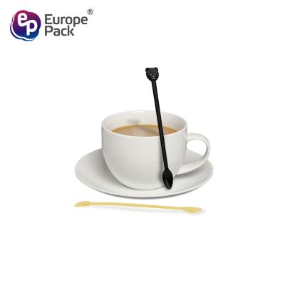 Κίνα High quality mini eco-friendly 128mm disposable coffee stirring spoon προς πώληση