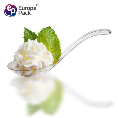 China Factory direct new products disposable ps crystal spoon for food à venda