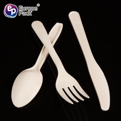 Κίνα Shantou Europe-Pack manufacture cornstarch plastic biodegradable disposable customized cutlery προς πώληση