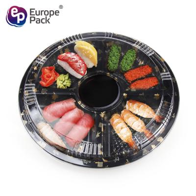 China Round shape disposable take ou sushi box plastic zu verkaufen