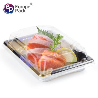 China Food grade high quality rectangle shape colorful sushi container with lid Te koop