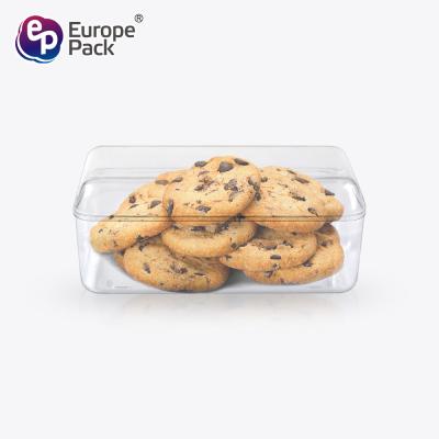 中国 Wholesale rectangle plastic food packing box transparent box Support customization 販売のため