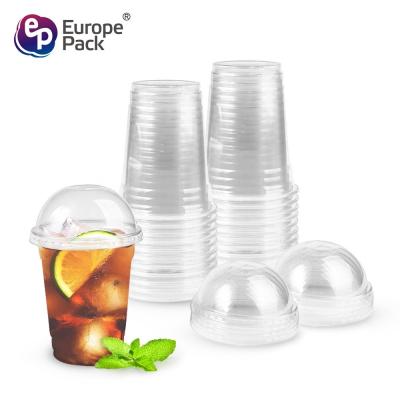 China 100% compostable PLA transparent cups biodegradable plastic cups custom logo printed for sale