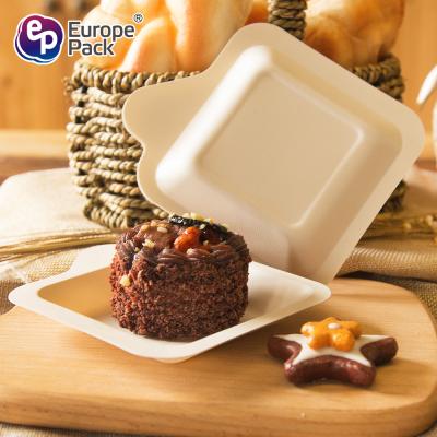 중국 Eco friendly biodegradable tableware cheap disposable square cake dishes plates 판매용